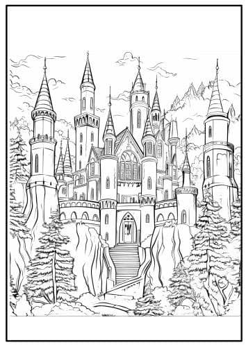 CastlesColouringPages26